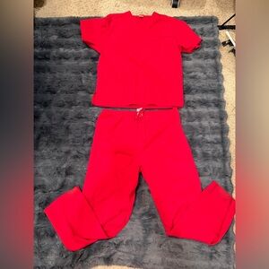 Dickies Scrub Set | Women’s Size Medium | Red